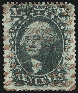 Sale 1074, Lot 591, 10c 1857-60 Issue (Scott 31-35)