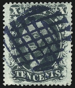 Sale 1074, Lot 592, 10c 1857-60 Issue (Scott 31-35)