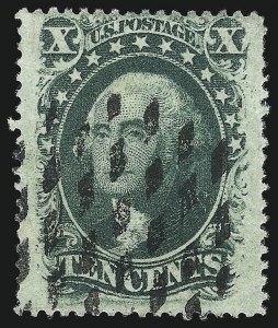 Sale 1074, Lot 594, 10c 1857-60 Issue (Scott 31-35)
