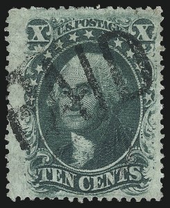 Sale 1074, Lot 596, 10c 1857-60 Issue (Scott 31-35)