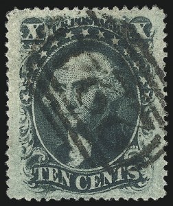 Sale 1074, Lot 601, 10c 1857-60 Issue (Scott 31-35)