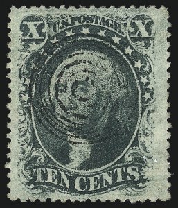 Sale 1074, Lot 602, 10c 1857-60 Issue (Scott 31-35)