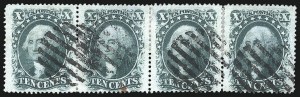 Sale 1074, Lot 604, 10c 1857-60 Issue (Scott 31-35)
