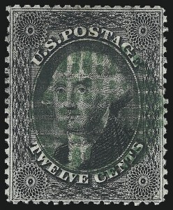Sale 1074, Lot 607, 12c-24c 1857-60 Issue (Scott 36-37)