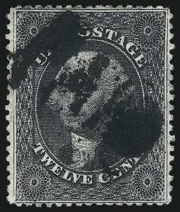 Sale 1074, Lot 624, 12c-24c 1857-60 Issue (Scott 36-37)