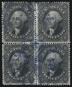 Sale 1074, Lot 628, 12c-24c 1857-60 Issue (Scott 36-37)