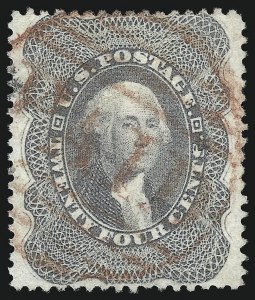 Sale 1074, Lot 630, 12c-24c 1857-60 Issue (Scott 36-37)