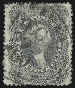 Sale 1074, Lot 632, 12c-24c 1857-60 Issue (Scott 36-37)