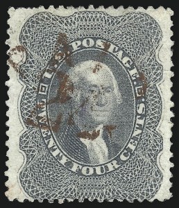 Sale 1074, Lot 634, 12c-24c 1857-60 Issue (Scott 36-37)