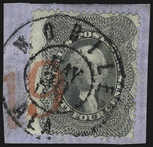 Sale 1074, Lot 637, 12c-24c 1857-60 Issue (Scott 36-37)