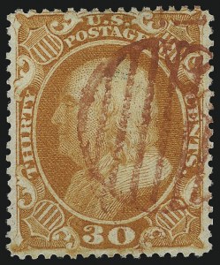 Sale 1074, Lot 642, 30c-90c 1857-60 Issue (Scott 38-39)