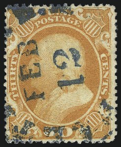 Sale 1074, Lot 645, 30c-90c 1857-60 Issue (Scott 38-39)