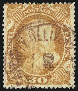 Sale 1074, Lot 648, 30c-90c 1857-60 Issue (Scott 38-39)