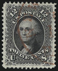 Sale 1074, Lot 702, 12c 1861 Issue (Scott 69)