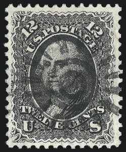 Sale 1074, Lot 709, 12c 1861 Issue (Scott 69)