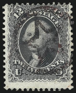 Sale 1074, Lot 719, 12c 1861 Issue (Scott 69)