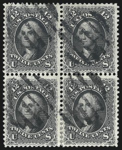 Sale 1074, Lot 724, 12c 1861 Issue (Scott 69)