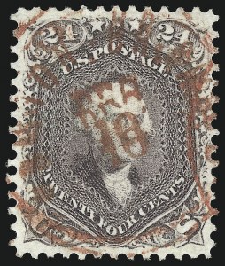 Sale 1074, Lot 725, 24c Lilac, Steel Blue, Violet Shades, 1861 Issue (Scott 70-70d)