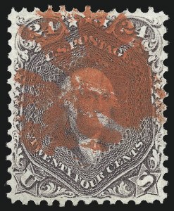 Sale 1074, Lot 729, 24c Lilac, Steel Blue, Violet Shades, 1861 Issue (Scott 70-70d)