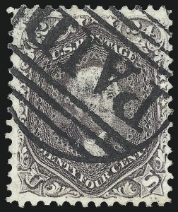 Sale 1074, Lot 730, 24c Lilac, Steel Blue, Violet Shades, 1861 Issue (Scott 70-70d)