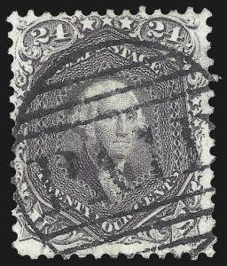 Sale 1074, Lot 731, 24c Lilac, Steel Blue, Violet Shades, 1861 Issue (Scott 70-70d)