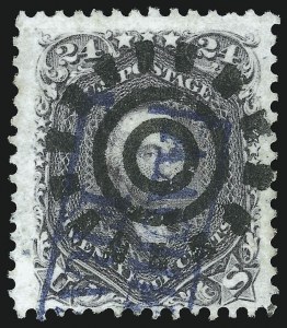 Sale 1074, Lot 738, 24c Lilac, Steel Blue, Violet Shades, 1861 Issue (Scott 70-70d)