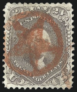 Sale 1074, Lot 742, 24c Lilac, Steel Blue, Violet Shades, 1861 Issue (Scott 70-70d)