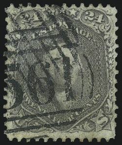 Sale 1074, Lot 744, 24c Lilac, Steel Blue, Violet Shades, 1861 Issue (Scott 70-70d)
