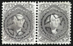 Sale 1074, Lot 745, 24c Lilac, Steel Blue, Violet Shades, 1861 Issue (Scott 70-70d)