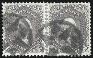 Sale 1074, Lot 746, 24c Lilac, Steel Blue, Violet Shades, 1861 Issue (Scott 70-70d)