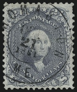 Sale 1074, Lot 749, 24c Lilac, Steel Blue, Violet Shades, 1861 Issue (Scott 70-70d)