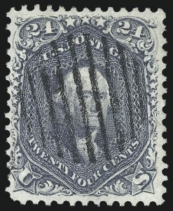 Sale 1074, Lot 759, 24c Lilac, Steel Blue, Violet Shades, 1861 Issue (Scott 70-70d)