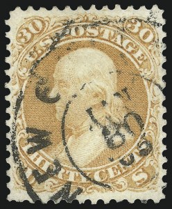 Sale 1074, Lot 764, 30c 1861 Issue (Scott 71)
