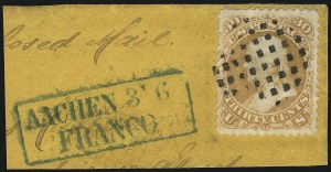 Sale 1074, Lot 773, 30c 1861 Issue (Scott 71)