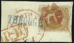 Sale 1074, Lot 784, 30c 1861 Issue (Scott 71)