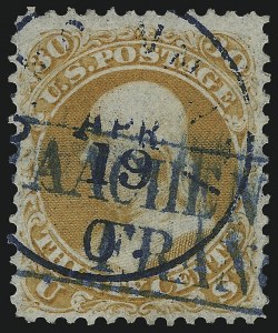 Sale 1074, Lot 794, 30c 1861 Issue (Scott 71)