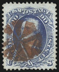 Sale 1074, Lot 840, 90c 1861 Issue (Scott 72)