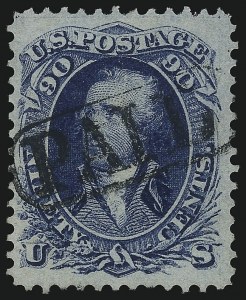 Sale 1074, Lot 842, 90c 1861 Issue (Scott 72)