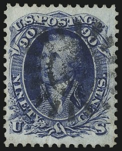 Sale 1074, Lot 843, 90c 1861 Issue (Scott 72)