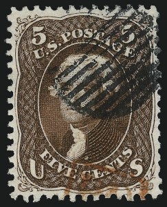 Sale 1074, Lot 847, 5c Red Brown and Brown Shades, 1862-63 Issue (Scott 75-76)