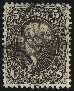 Sale 1074, Lot 852, 5c Red Brown and Brown Shades, 1862-63 Issue (Scott 75-76)