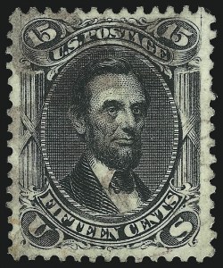 Sale 1074, Lot 871, 15c 1866 Issue (Scott 77)