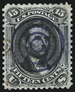 Sale 1074, Lot 875, 15c 1866 Issue (Scott 77)
