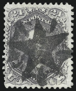 Sale 1074, Lot 884, 24c Lilac and Blackish Violet Shades, 1863 Issue (Scott 78-78c)