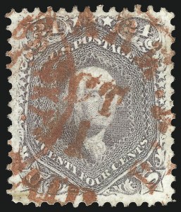 Sale 1074, Lot 891, 24c Lilac and Blackish Violet Shades, 1863 Issue (Scott 78-78c)