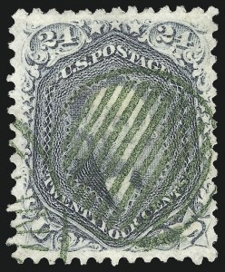 Sale 1074, Lot 893, 24c Lilac and Blackish Violet Shades, 1863 Issue (Scott 78-78c)