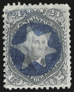 Sale 1074, Lot 900, 24c Lilac and Blackish Violet Shades, 1863 Issue (Scott 78-78c)