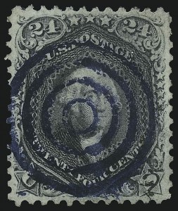 Sale 1074, Lot 905, 24c Lilac and Blackish Violet Shades, 1863 Issue (Scott 78-78c)