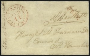 Sale 1075, Lot 1007, Autographs, Free Franks, Presidential Related, Stampless