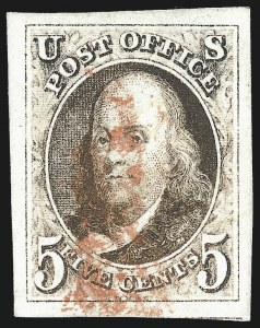 Sale 1075, Lot 1026, 1847 Issue